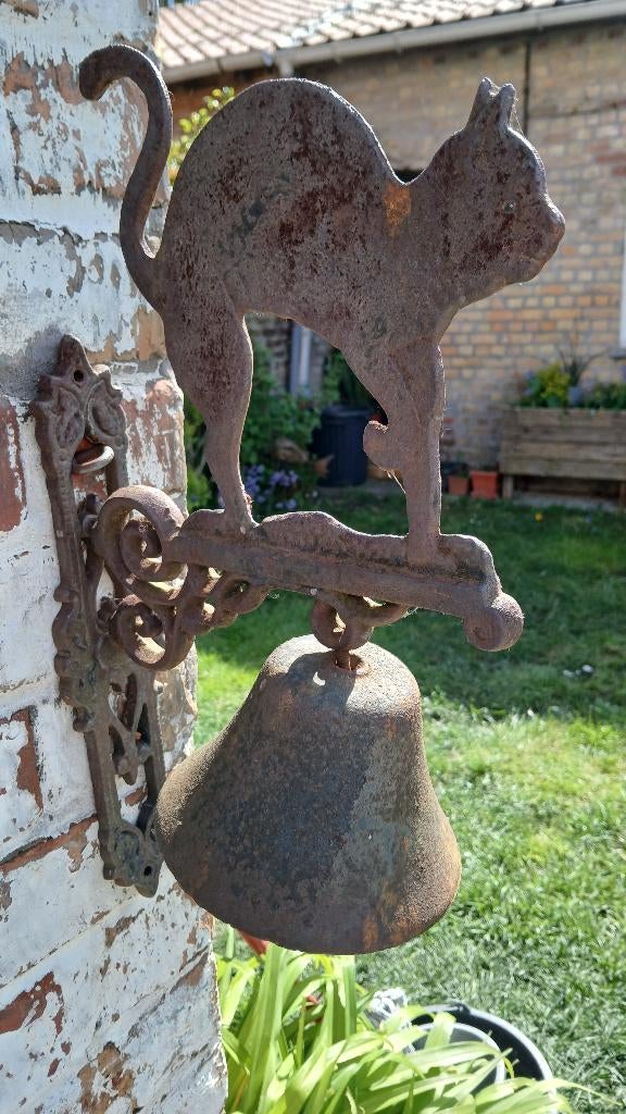 cloche en fonte chat, Jardin & Terrasse, Enlèvement ou Envoi, Utilisé
