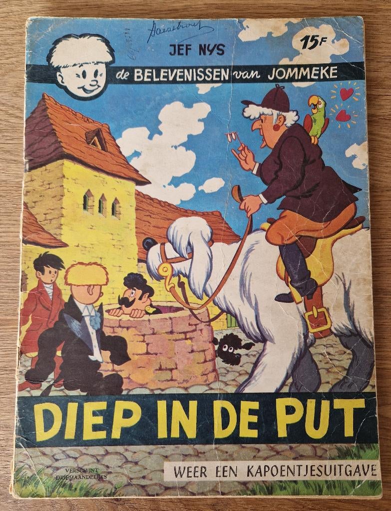 Jommeke - Diep in de put -17-1e dr(1964) Strip, Une BD, Utilisé