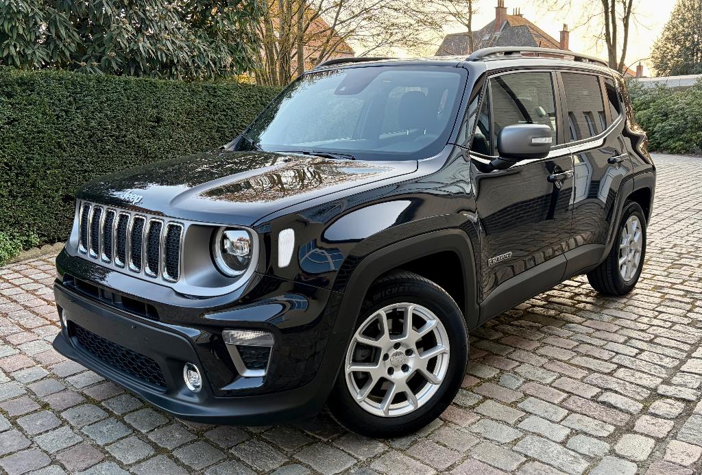 Jeep Renegade 1.3 T4 Limited Automaat ### 55000 km ###, Stof, 4 cilinders, Zwart, 5 zetels