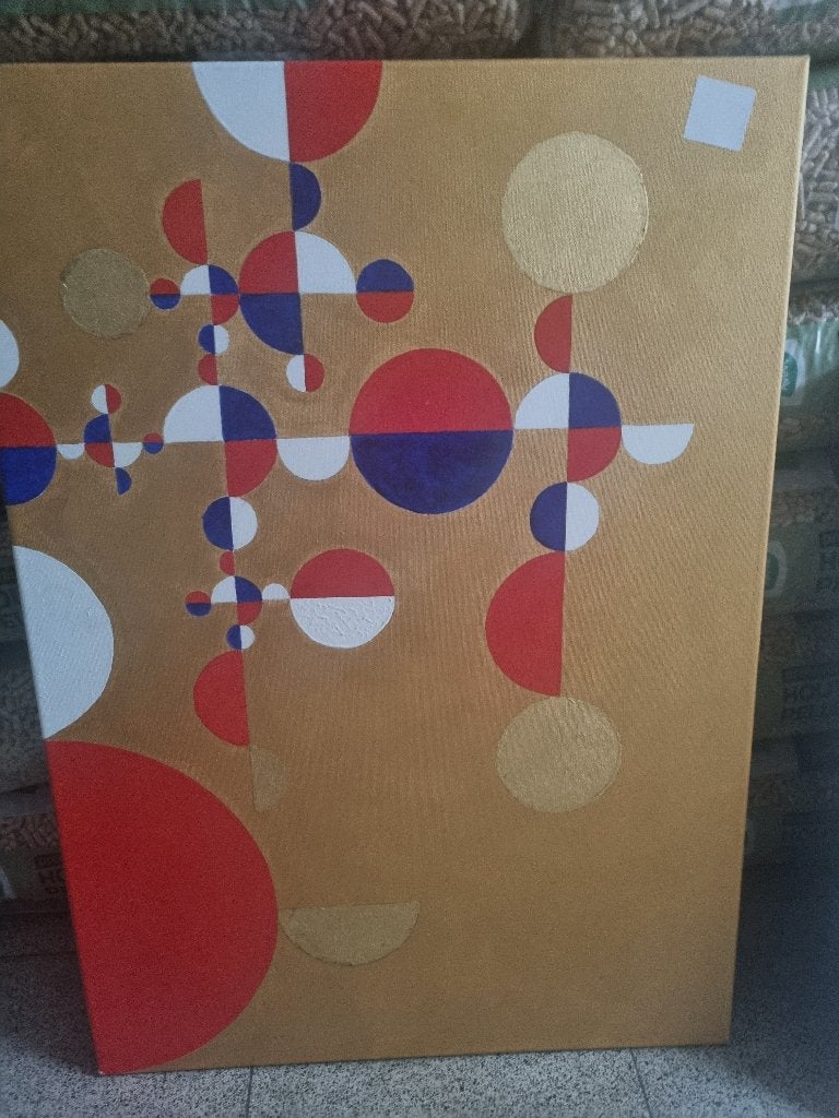 Moderne schilderij op doek, Antiek en Kunst, Kunst | Schilderijen | Modern, Ophalen