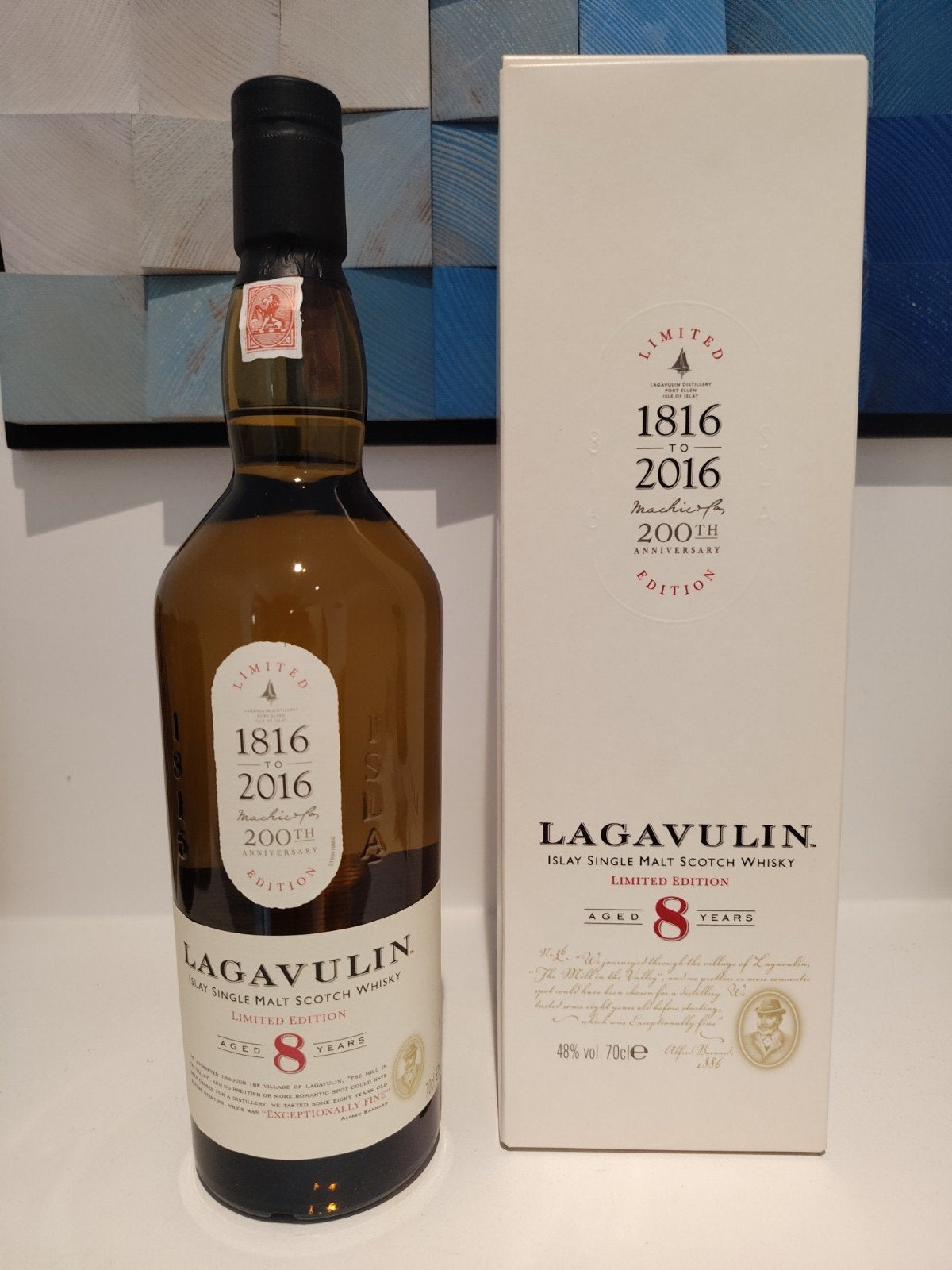 Whisky Lagavulin 8 years old 200th anniversary edition 2016, Collections, Enlèvement ou Envoi