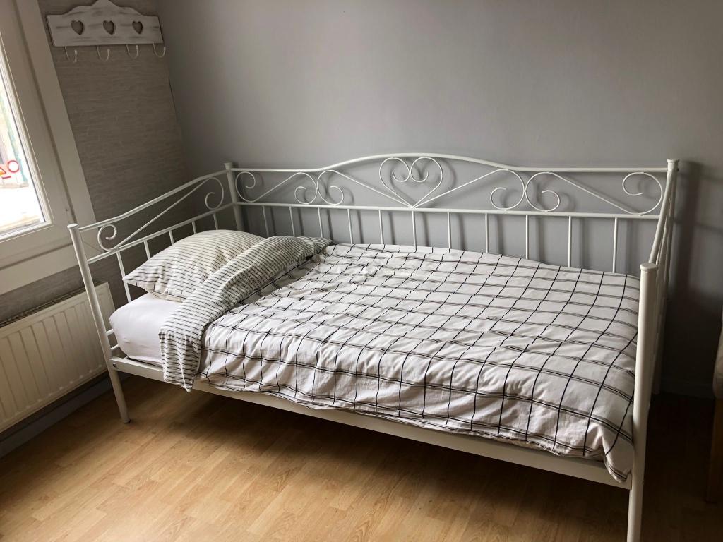 Bed, Huis en Inrichting, Slaapkamer | Bedden, Ophalen, Zo goed als nieuw, Eenpersoons