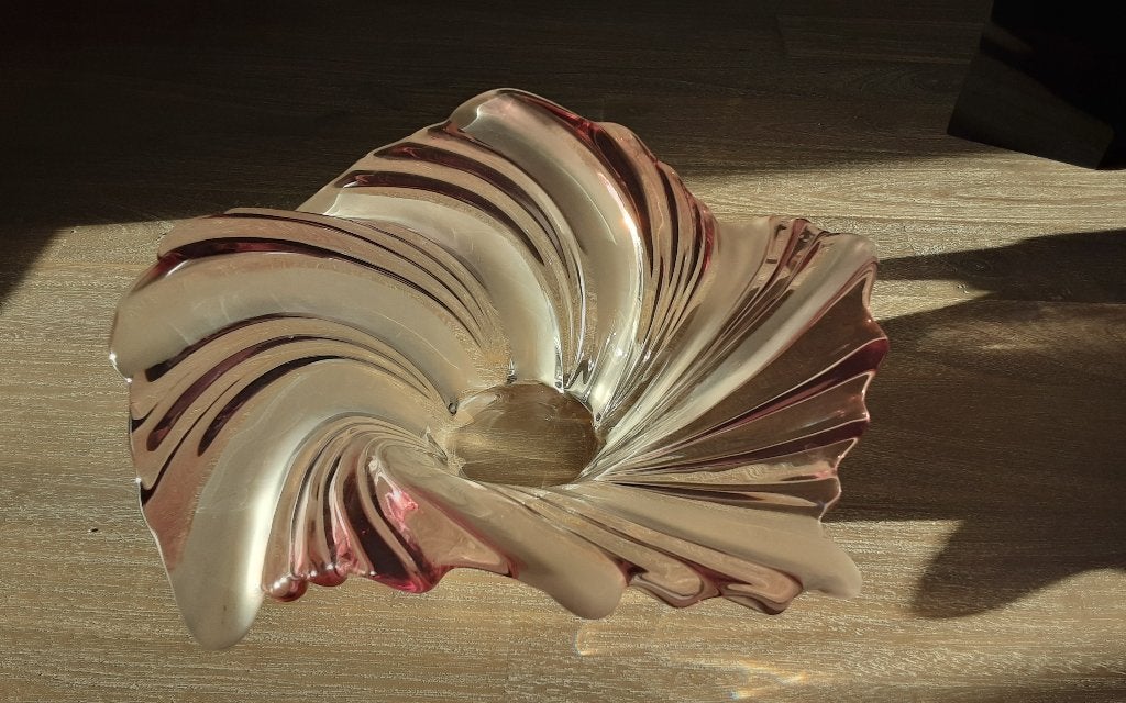 Bol en verre rustique (années 1980), Maison & Meubles, Neuf, Enlèvement ou Envoi, Verre, Balance