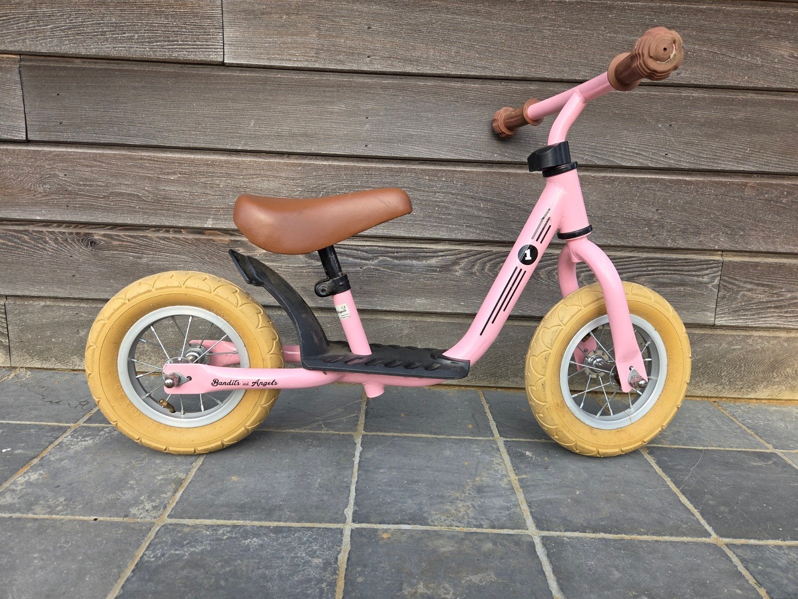 Loopfiets bandits & angels, Ophalen, Zo goed als nieuw, Loopfiets