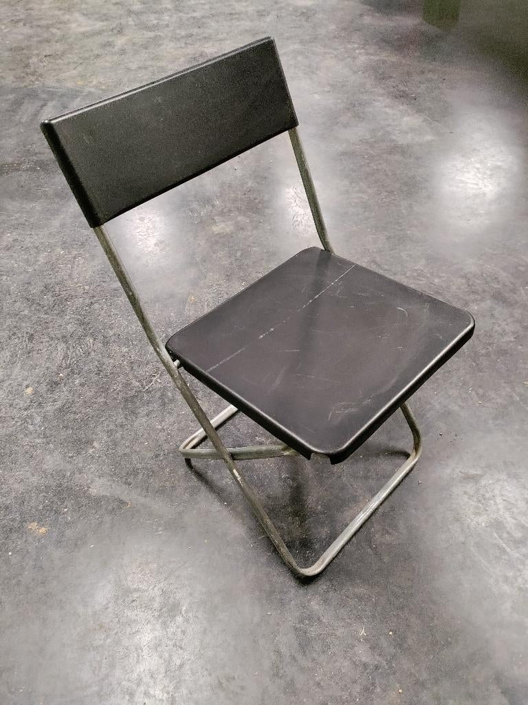 plooibare stoel, Ophalen, Overige materialen, Gebruikt, Zwart