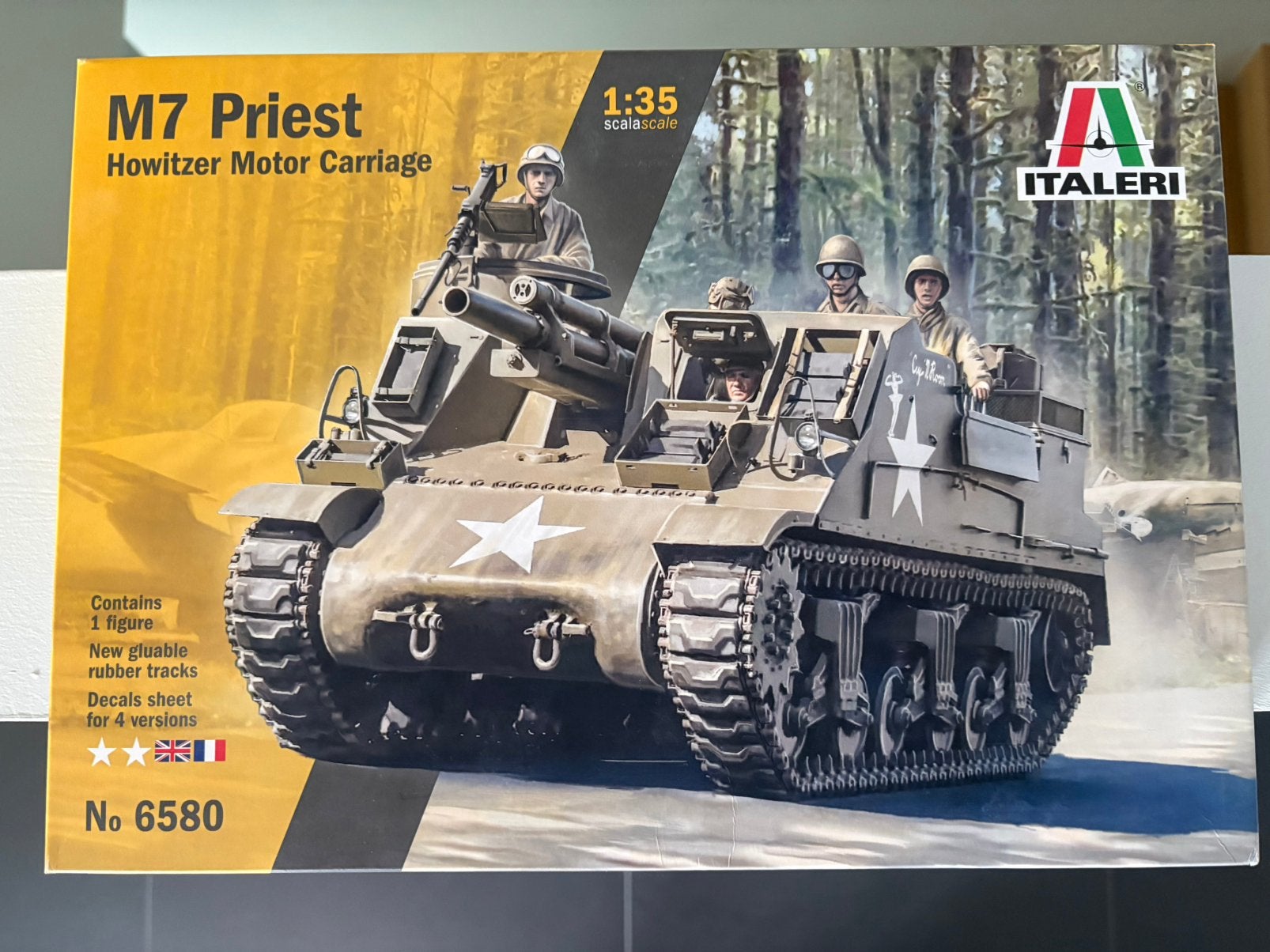 Tank M7 priest Howitzer 1/35 Italeri 6580 NIEUW, Hobby & Loisirs créatifs, Neuf, Tank, 1:32 à 1:50, Italeri