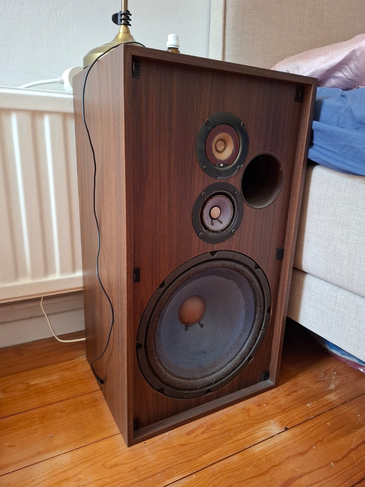 2 vintage boxen, Enlèvement, Utilisé, Bois
