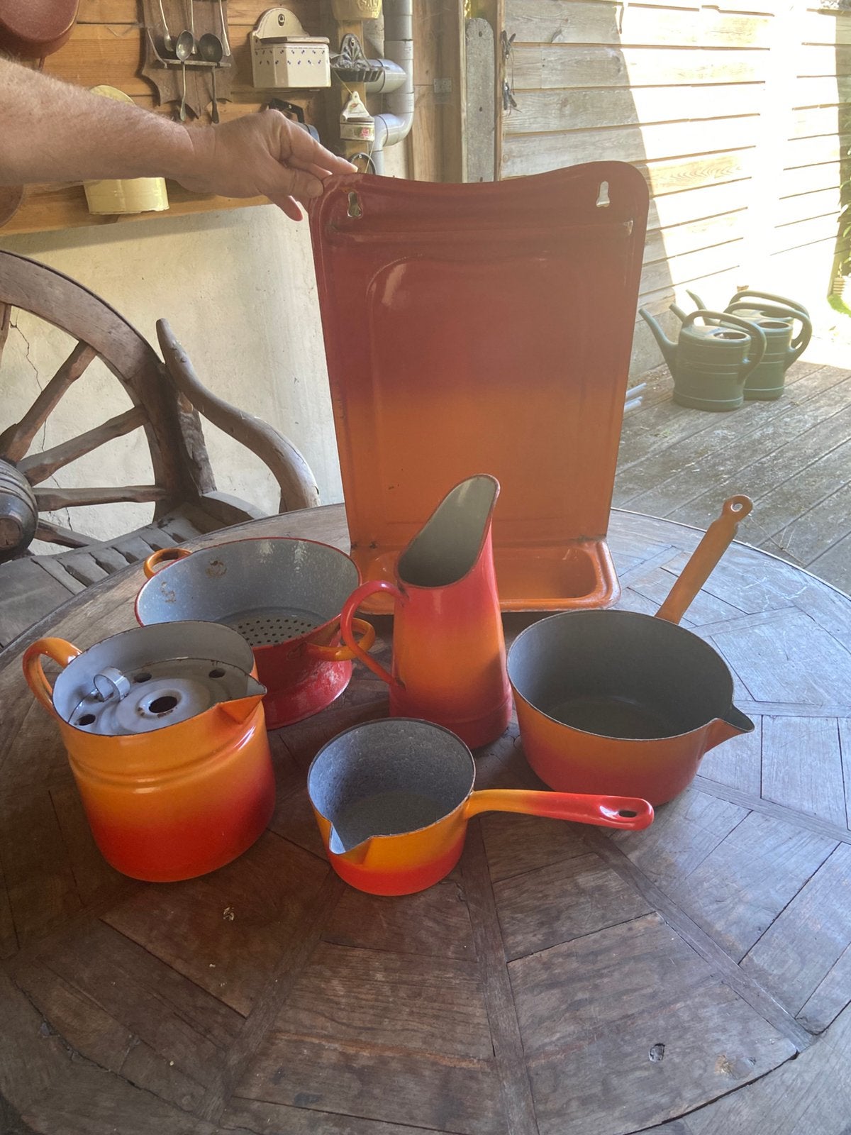 6 stuks vintage huishoudartikelen uit de jaren 1950-1960, Antiek en Kunst, Ophalen