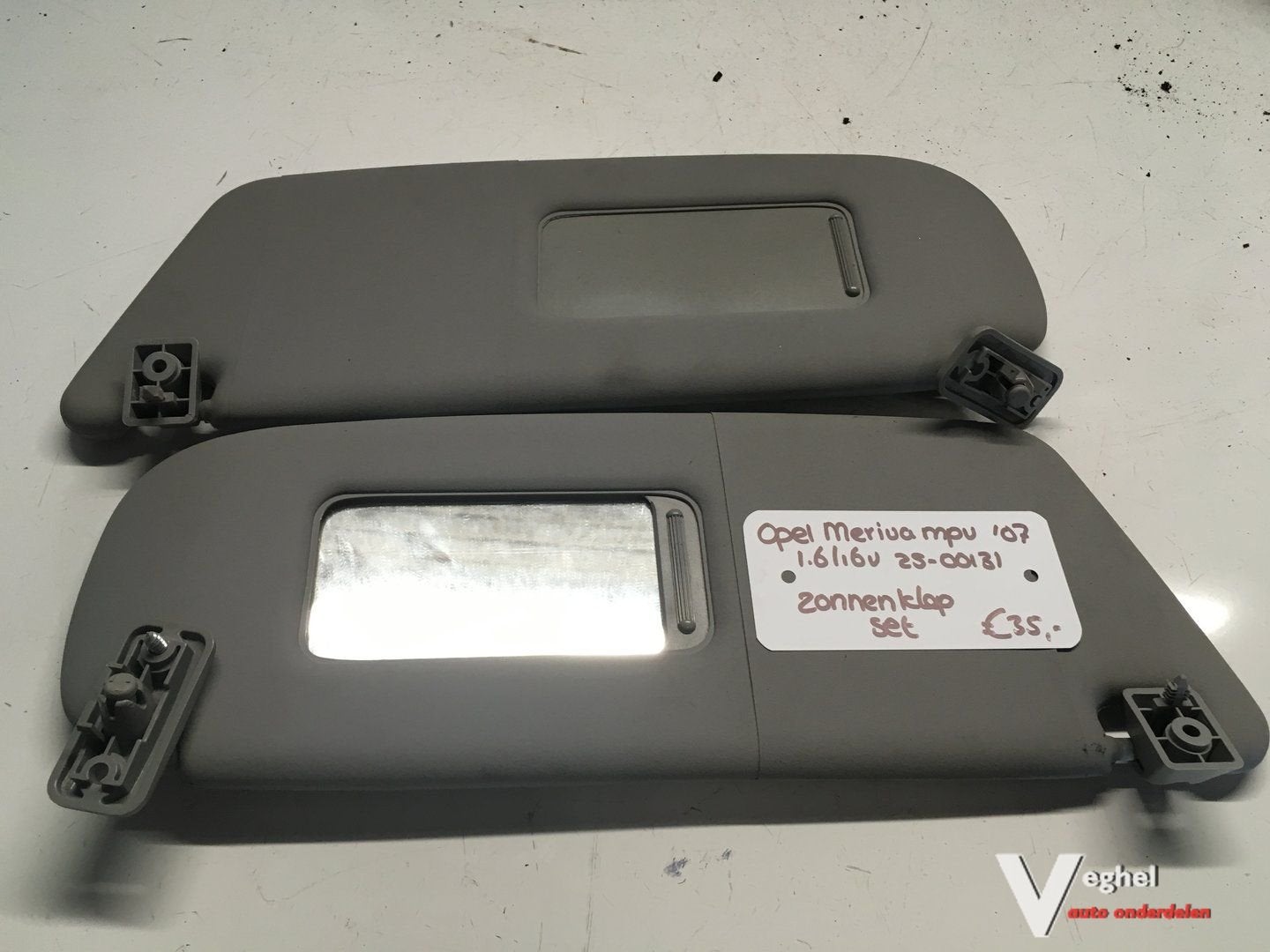 Opel Meriva 1.6 16v 2007 2500131  Zonnekleppen set, -, Utilisé, -, -