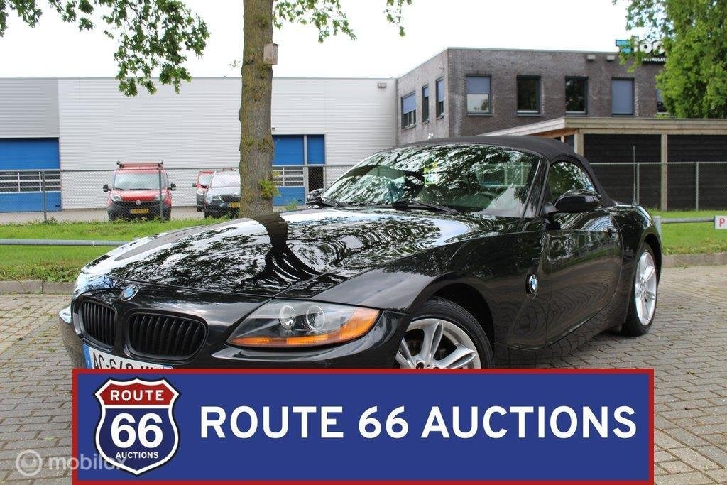 BMW Z4 2.0i | 2005 | Route 66 Auctions, Auto's, BMW, Gebruikt, Zwart, Bedrijf, Handgeschakeld