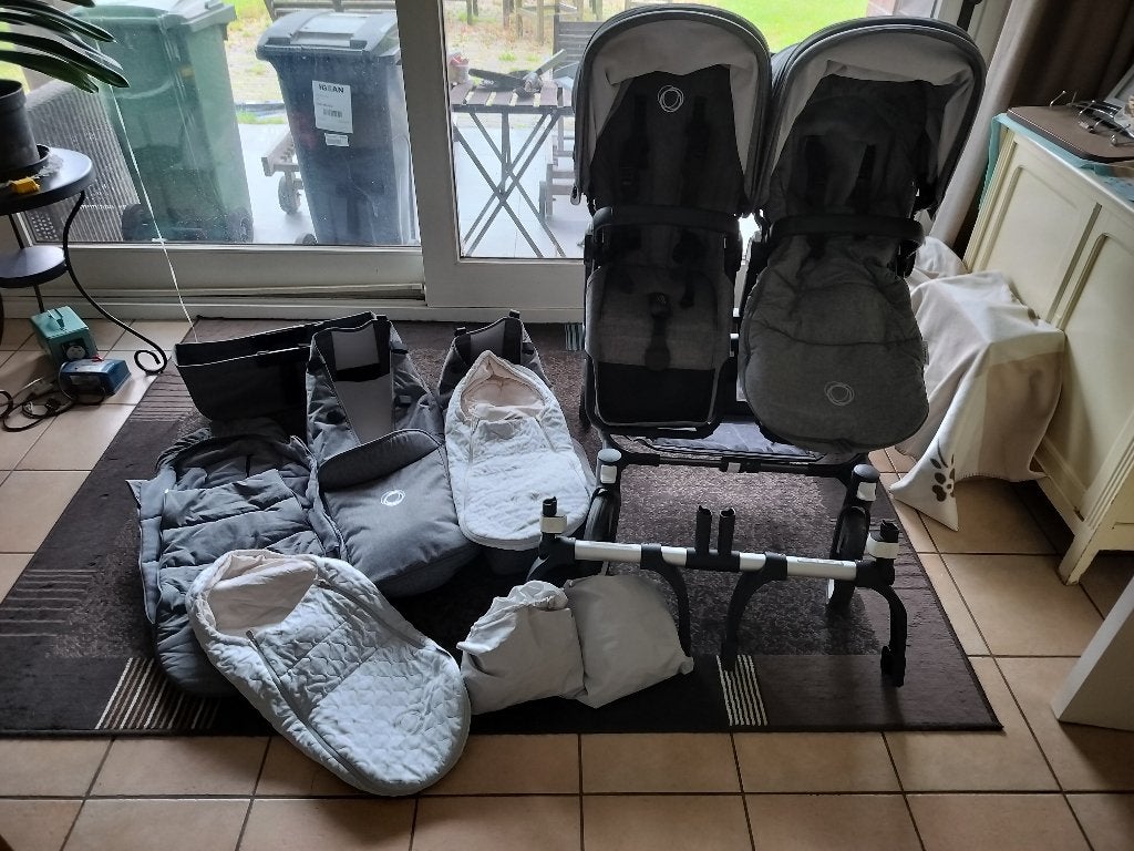 Bugaboo Donkey 5 Twin, Enfants & Bébés, Enlèvement, Comme neuf, Poussette ou Buggy