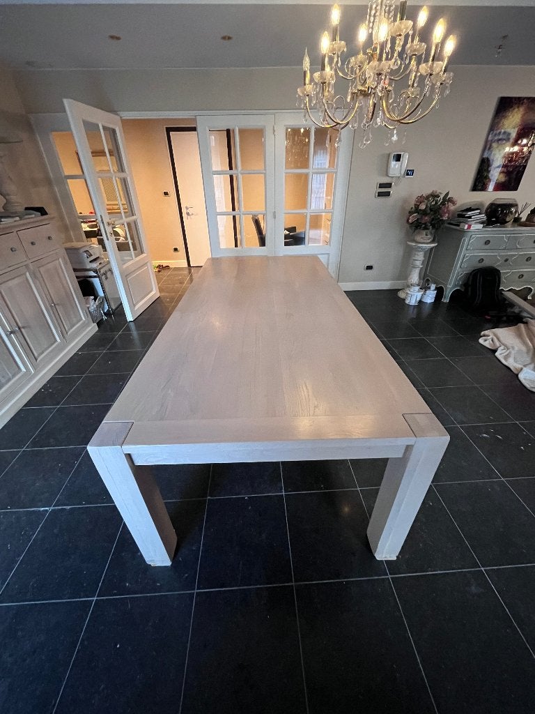 Tafel, Ophalen, 100 tot 150 cm, Eikenhout, 200 cm of meer