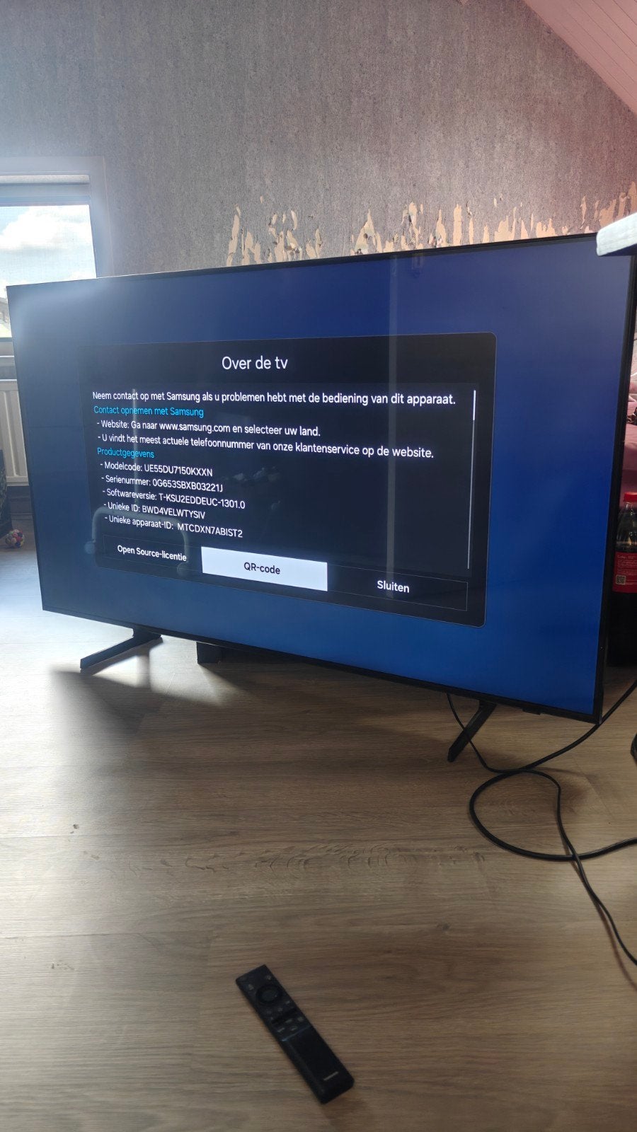 Samsung 55 inch smart tv, TV, Hi-fi & Vidéo, Télévisions, LED, 120 Hz, Comme neuf, Enlèvement