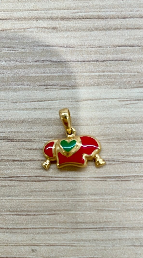 Pendentif en or Leprechaun Plop en émail 18 carats, Neuf, Autres marques, 1 bracelet à breloques, Or
