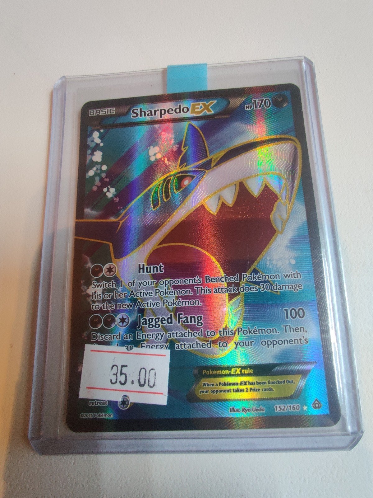 Sharpedo EX PRC 152, Ophalen, Zo goed als nieuw, Losse kaart, Foil