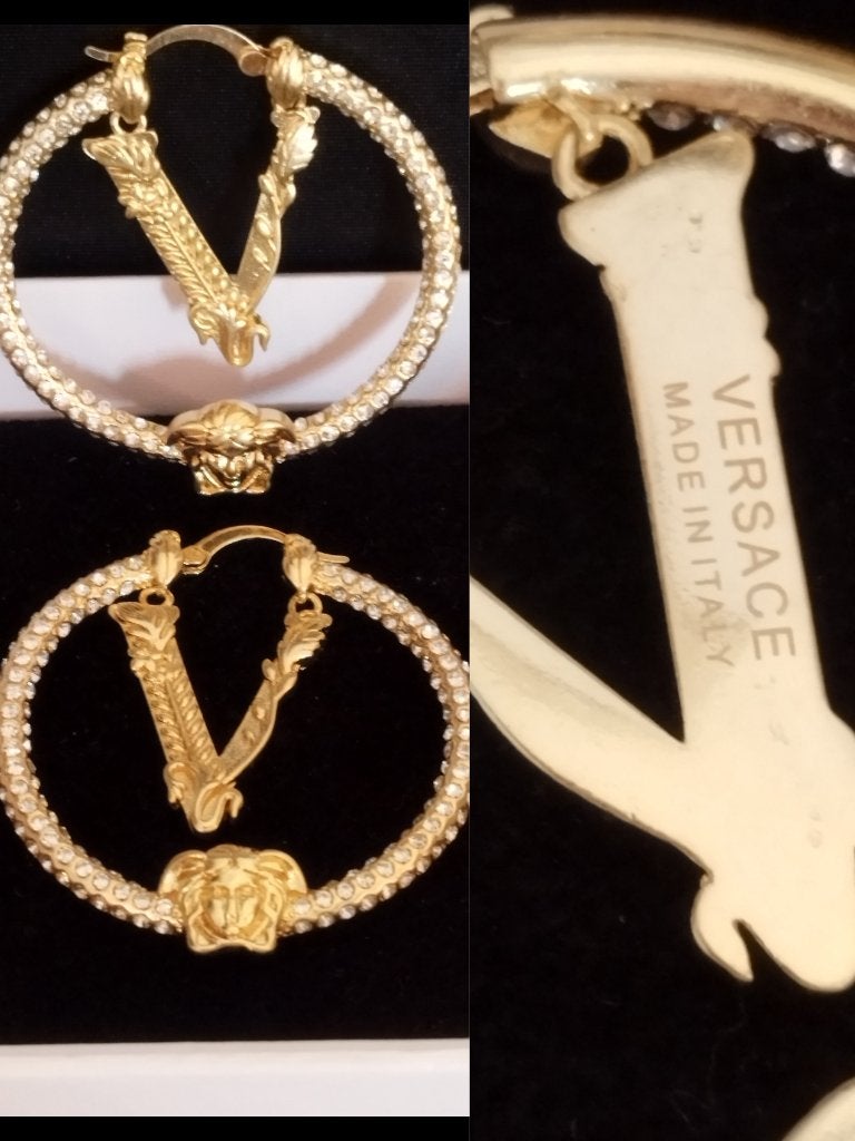 Boucle d'oreille Versace, Ophalen, Nieuw, Overige materialen