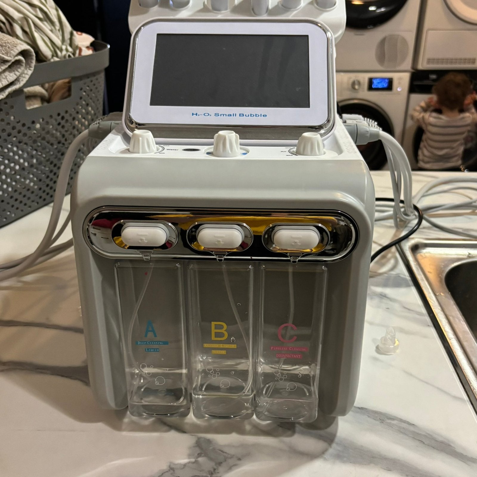 Hydrofacial gelaatsverxorging, Electroménager, Équipement de Soins personnels, Enlèvement ou Envoi, Comme neuf