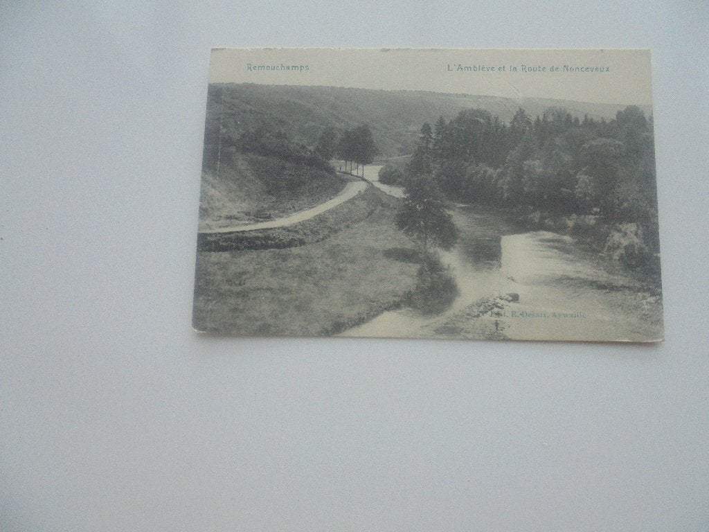 remouchamps- l'amblève et la route de nonceveux, Envoi, 1920 à 1940, Non affranchie, Liège