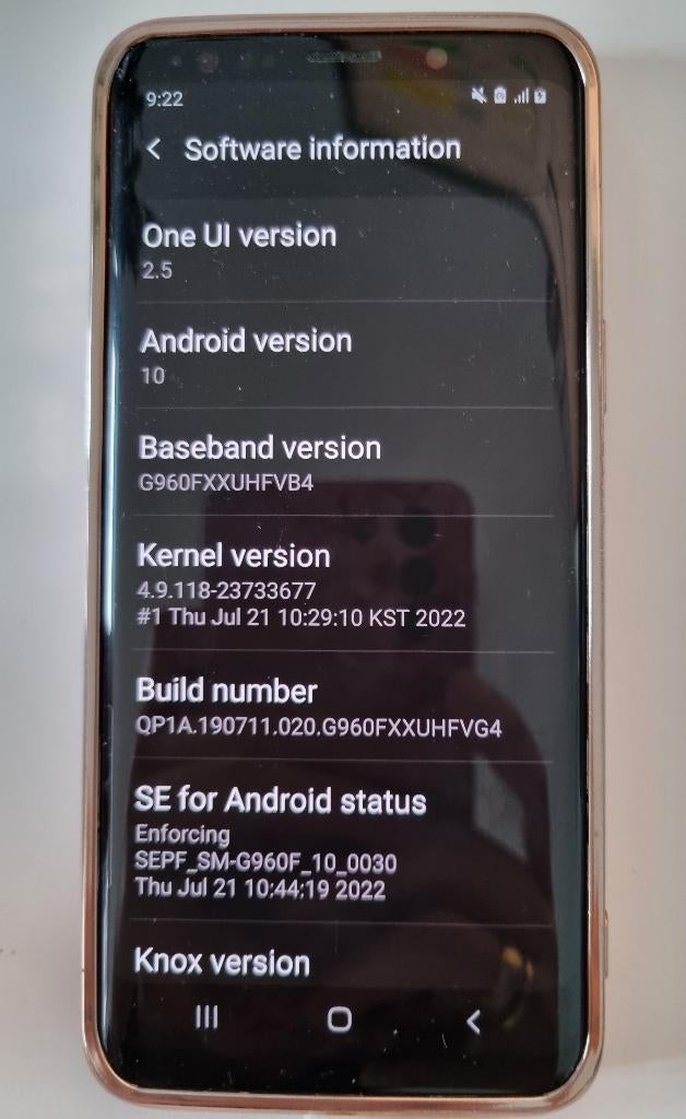 Samsung Galaxy S9 - 64GB - Dual Sim - Black, Overige modellen, Zwart, Ophalen of Verzenden, Zo goed als nieuw