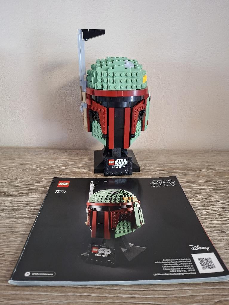 Lego set 75277 Lego Helmets : Star Wars Boba Fett, Lego, Ensemble complet, Utilisé, Instructions incluses