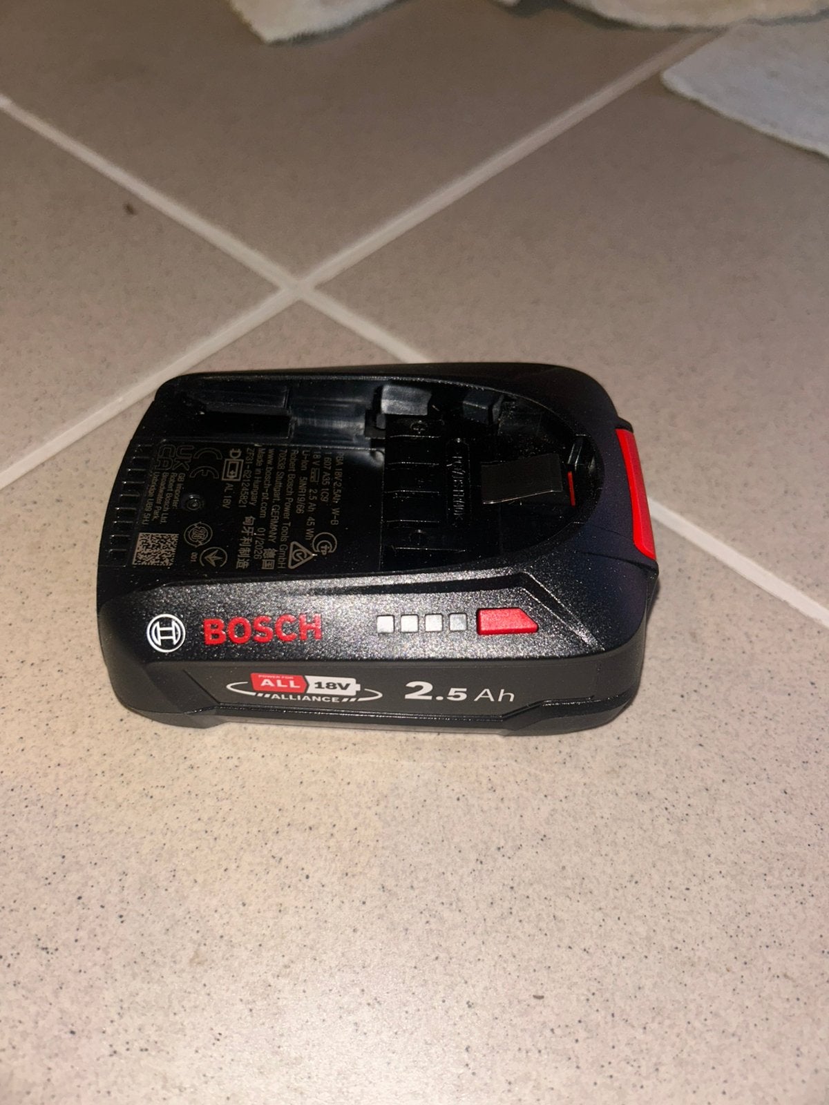 Batterie Bosch 18 V 2,5 Ah, Enlèvement ou Envoi, Comme neuf