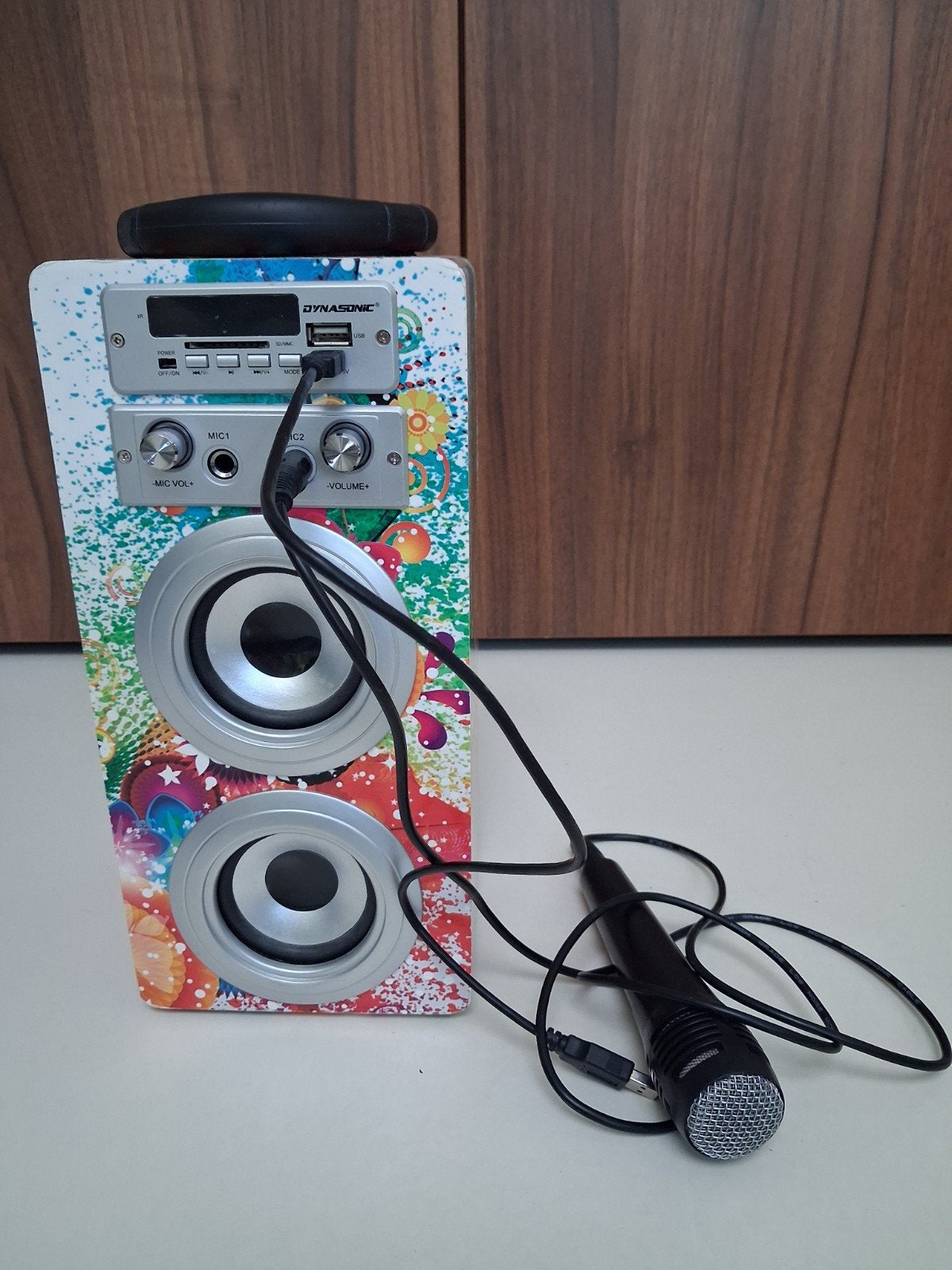 Enceinte karaoké pour enfant avec micro, Enlèvement, Comme neuf, Ensemble complet
