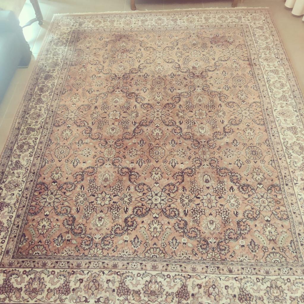 Mooi authentiek Indisch handgeknoopt tapijt met maat 320x245, Ophalen