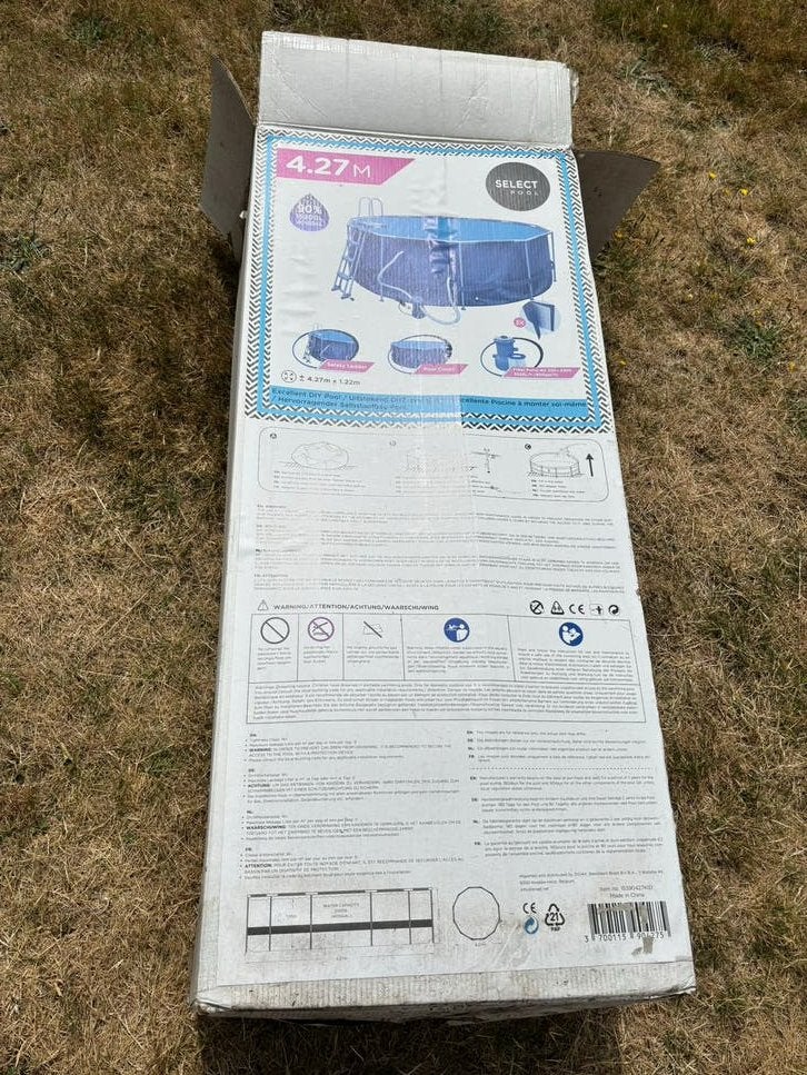 Zwembad met ladder + nieuwe chloorpot van €45, Tuin en Terras, Zwembaden, Ophalen, Gebruikt