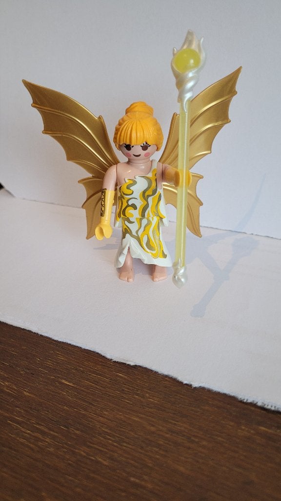 Playmobil princesse avec ailes dorées, Enlèvement ou Envoi, Comme neuf, Pièces détachées, Figurines