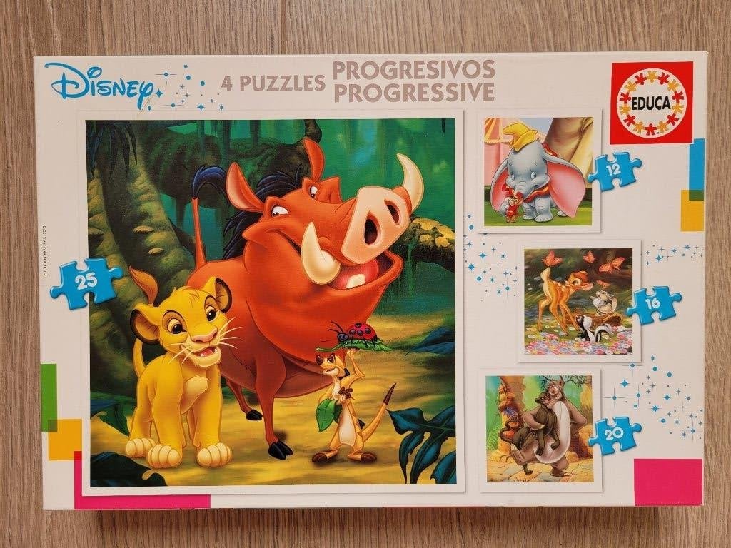 Puzzels Disney 4 in 1 doos (12, 16, 20 en 25 stukken), Enlèvement, Utilisé