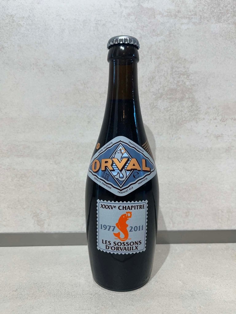 Bouteille Orval sérigraphiée - Sossons d'Orvaulx 1977-2011, Collections, Marques de bière, Neuf, Bouteille(s), Autres marques