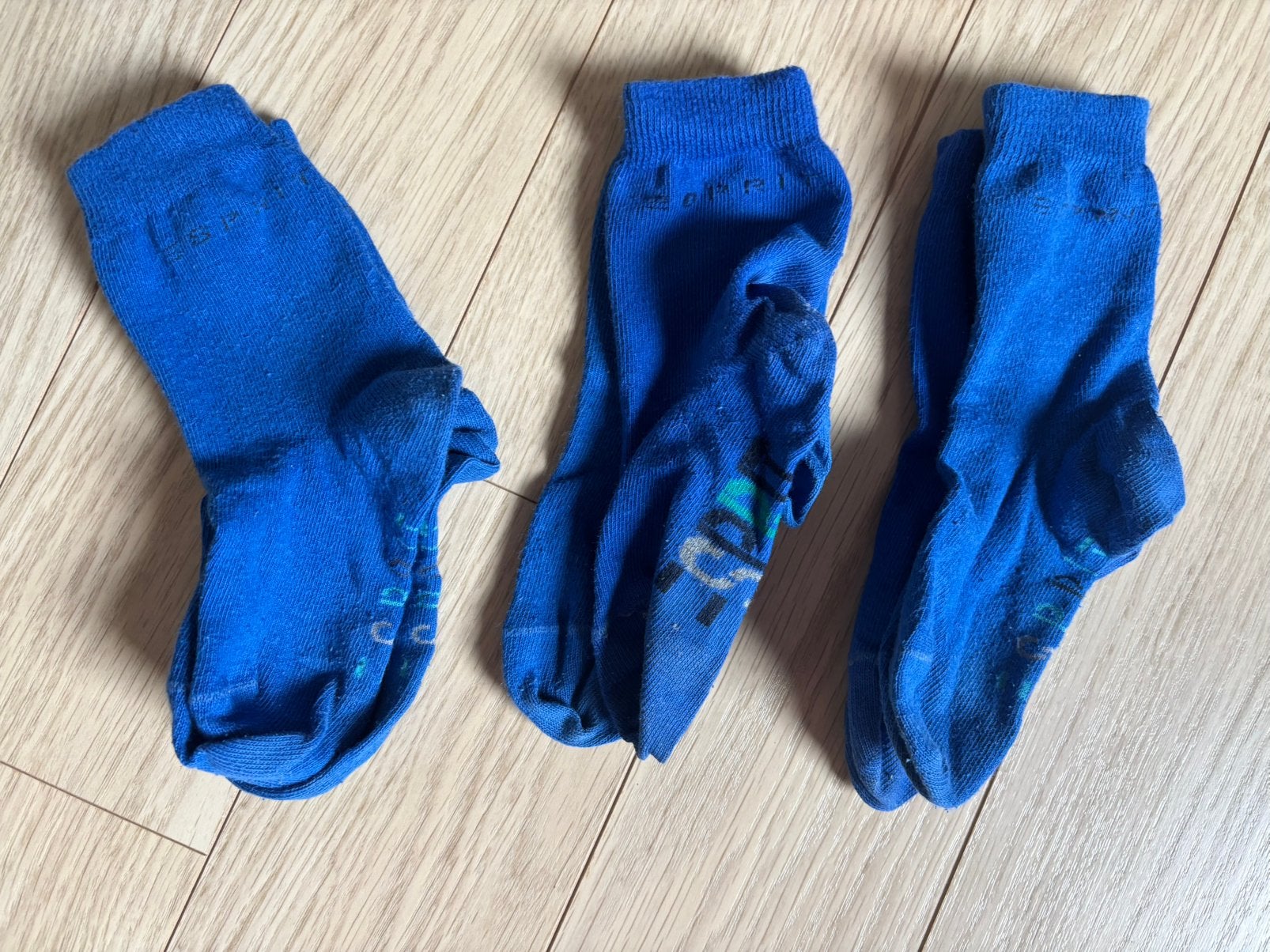 3 paar blauwe kousjes Esprit, Kinderen en Baby's, Babykleding | Schoentjes en Sokjes, Gebruikt, Sokjes, Verzenden, Jongetje of Meisje