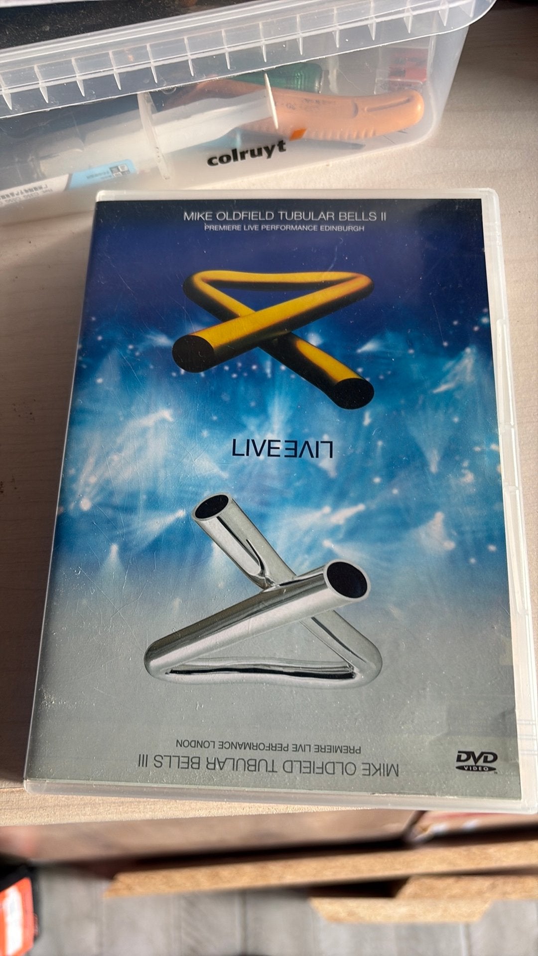 Dvd live mike olfield, Verzamelen, Luchtvaart en Vliegtuigspotten, Ophalen of Verzenden, Zo goed als nieuw