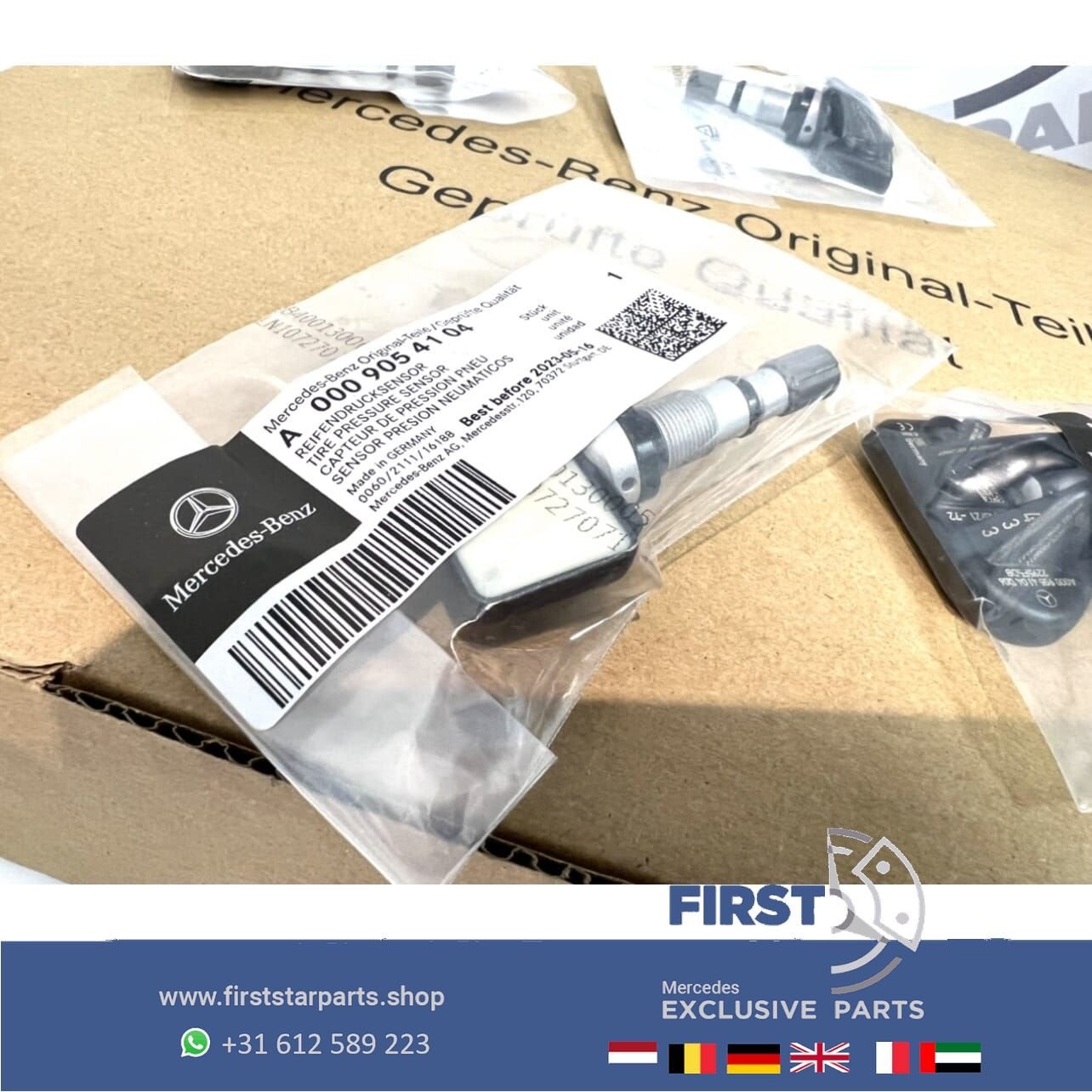 A0009054104 VENTIEL TPMS RDKS BANDENSPANNINGSSENSOR Mercedes, Utilisé, -, -, Enlèvement ou Envoi