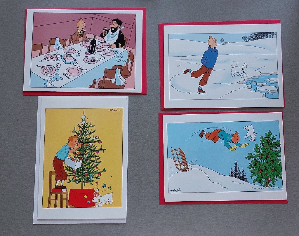 Kuifje verzameling figuren kaarten glazen boeken blikken doz, Verzamelen, Stripfiguren, Ophalen of Verzenden, Kuifje