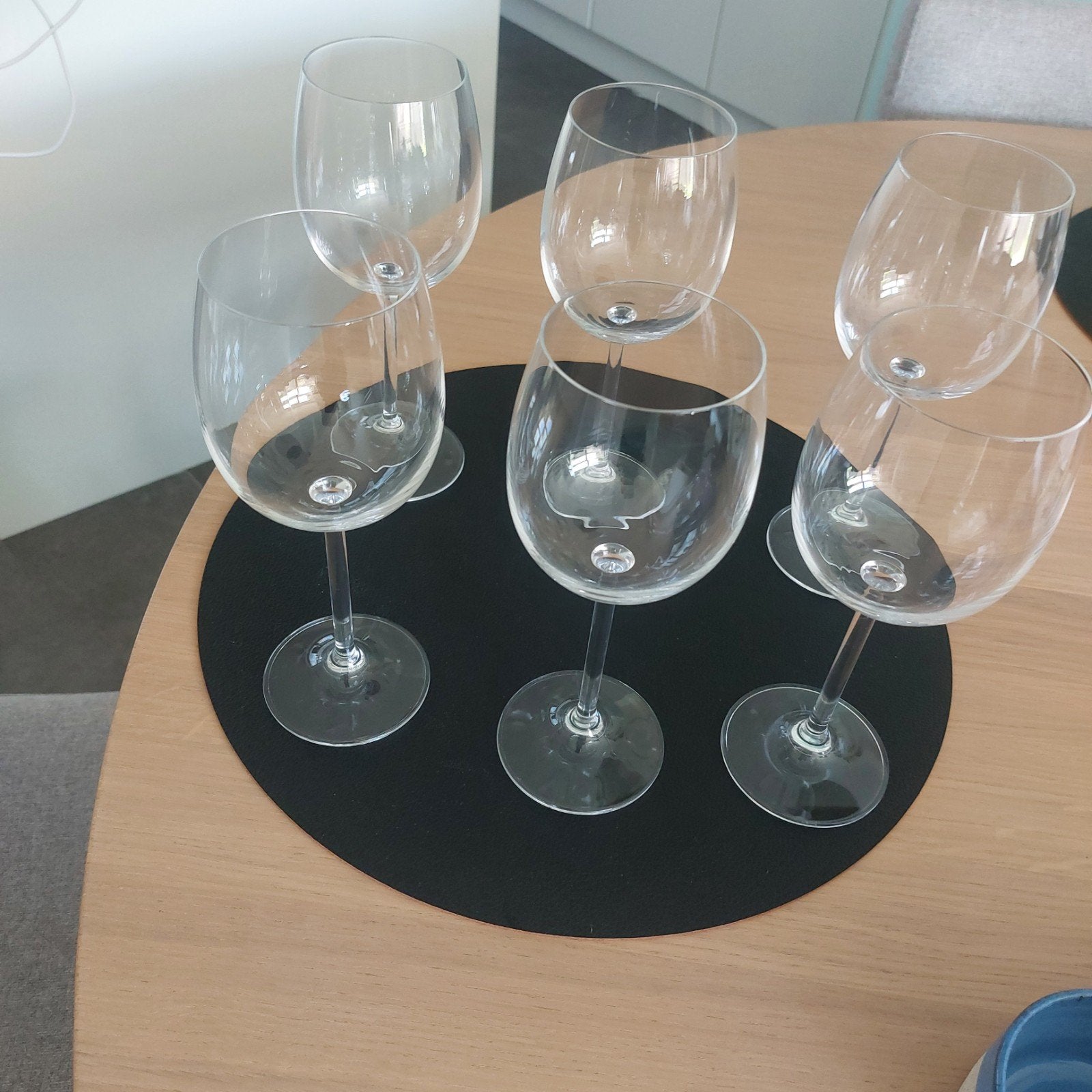 Grote glazen (wijn, water,...), Ophalen