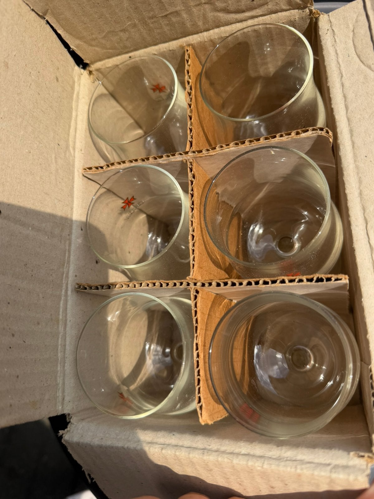 Ensemble vintage de 6 verres à dégustation de porto CRUZ, Enlèvement ou Envoi, Comme neuf, Autres types
