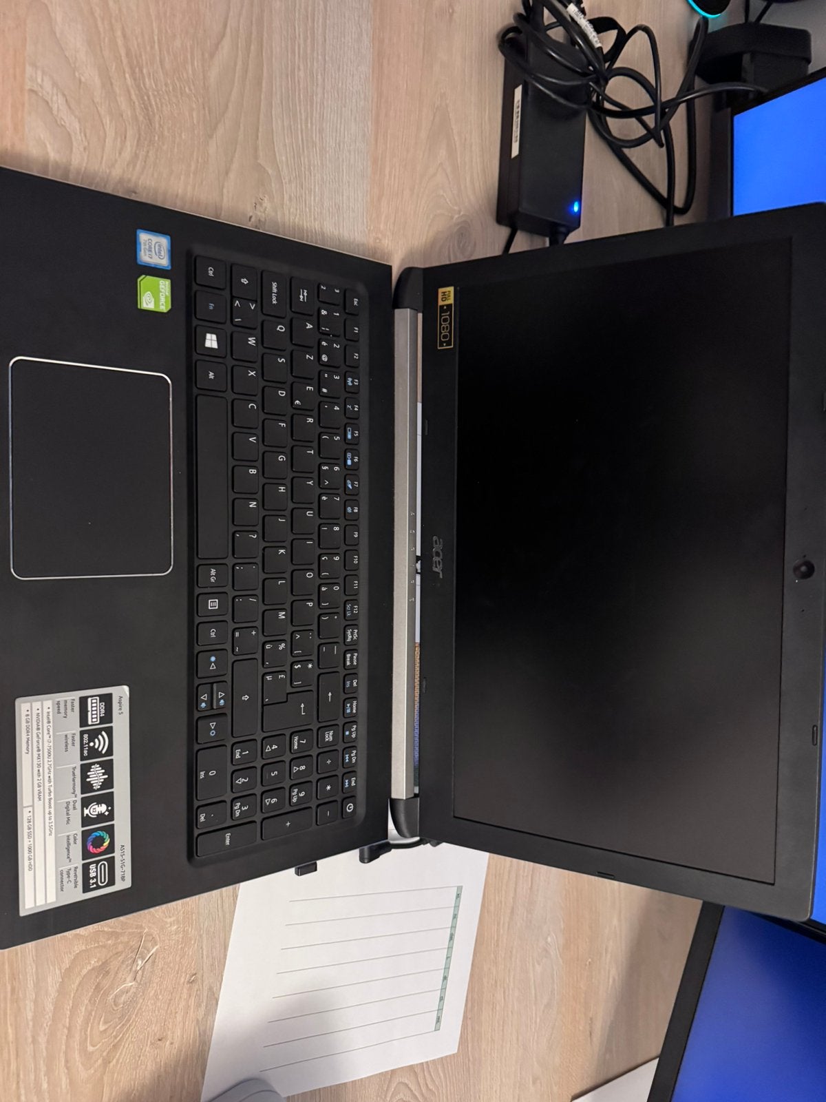Acer laptop, Computers en Software, Windows Laptops, Gebruikt, Met videokaart, 2 tot 3 Ghz, 8 GB