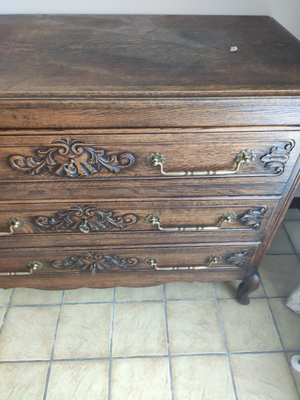 commode chêne foncé, Enlèvement, Chêne