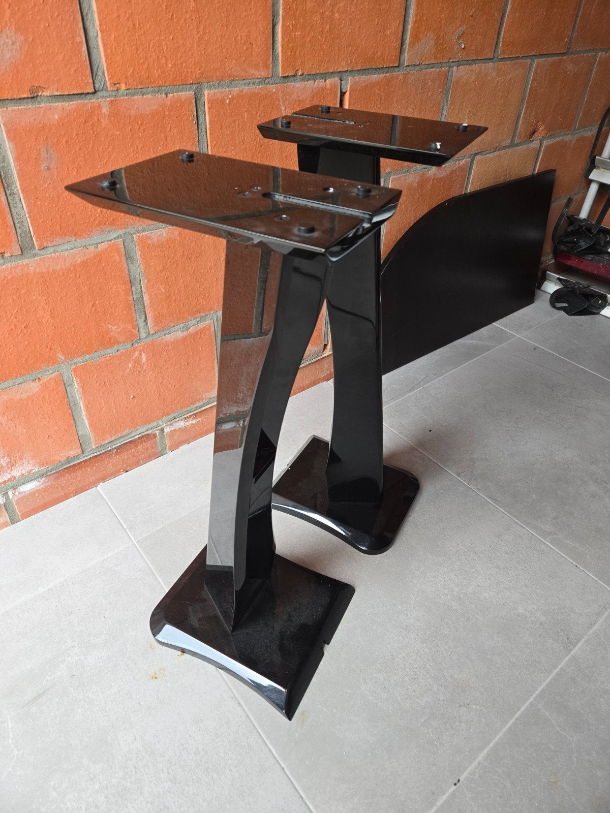 Hoogglans zwart bookshelf luidsprekerstatief., Ophalen