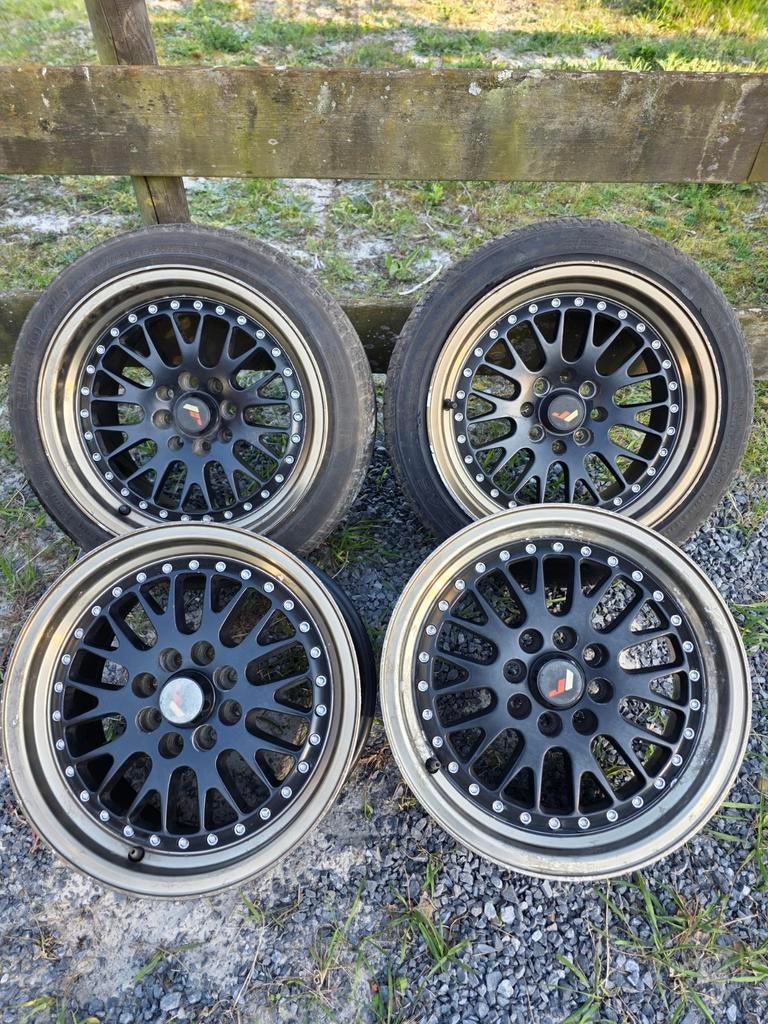Japan racing wheels 4x100/108, Auto-onderdelen, Banden en Velgen, Ophalen, Velg(en)