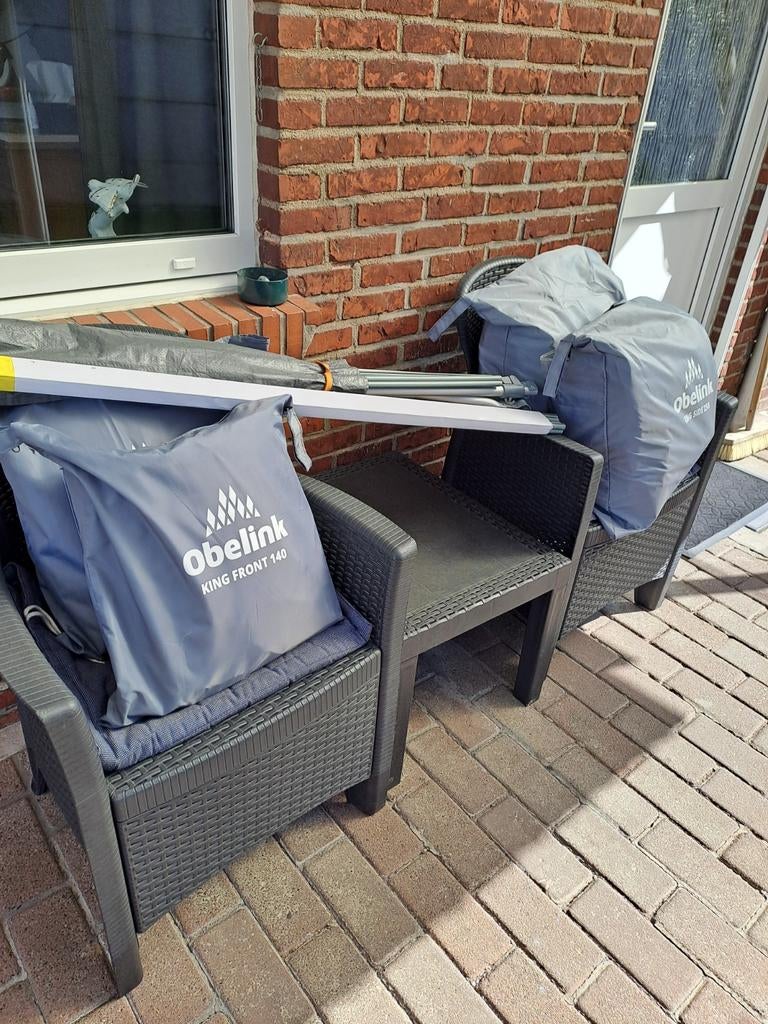 Voorstuk en  zijstukken van een thule luifel  zga nieuw, Caravans en Kamperen, Mobilhome-accessoires, Ophalen