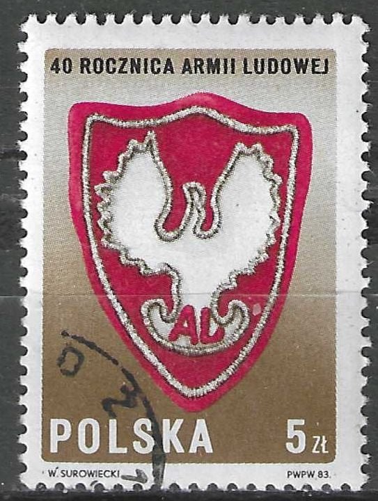 Polen 1983 - Yvert 2709 - 40 Jaar Volksleger (ST), Verzenden, Polen, Gestempeld