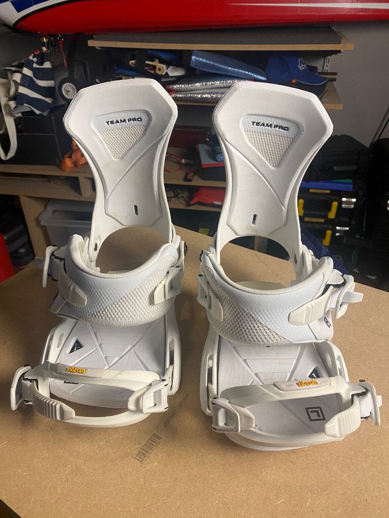 Nitro Team Pro 2023 witte middelgrote snowboardbinding, Ophalen of Verzenden, Gebruikt, Bindingen
