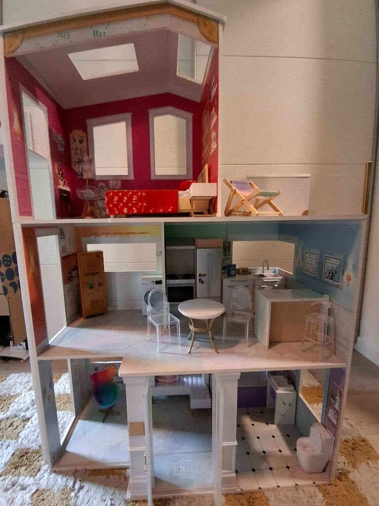Rainbow High huis met accessoires, Ophalen, Gebruikt, Poppenhuis