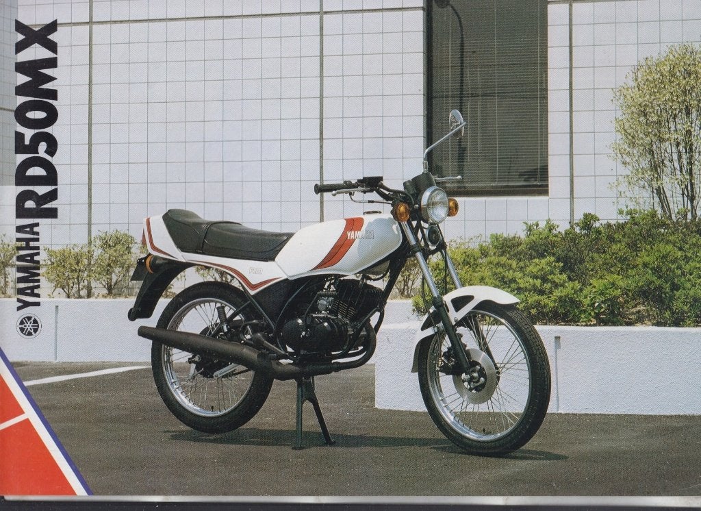 1981 Cyclomoteur Yamaha RD 50 MX brochure publicitaire, Envoi, Utilisé