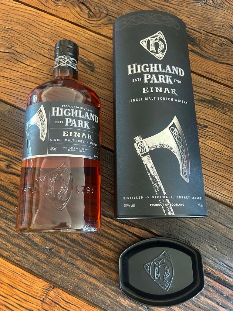 Highland Park Einar single malt scotch whisky, Divers, Enlèvement