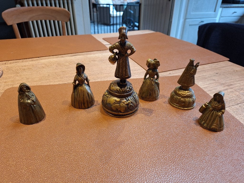 Lady's bells (tafelbelletjes), Antiek en Kunst, Antiek | Brons en Koper, Ophalen, Brons