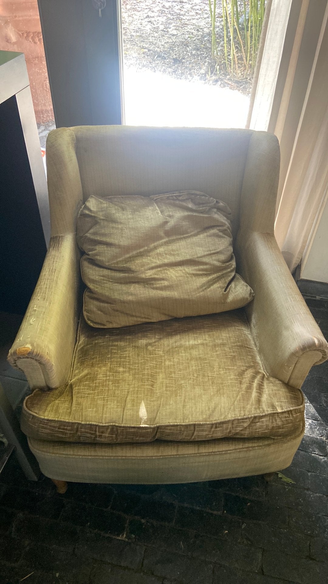 Oud zeteltje, te herstofferen, Ophalen, Gebruikt, Vintage, 75 tot 100 cm