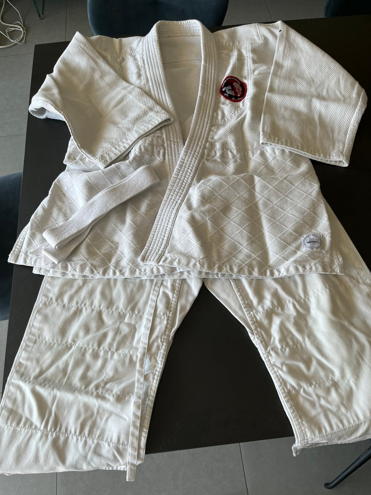 Domyos witte kimono voor gevechtsporten. Maat 160., Sport en Fitness, Vechtsporten en Zelfverdediging, Ophalen of Verzenden, Gebruikt